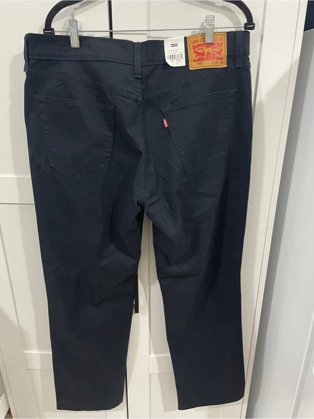NWT Levi's 541 Men's Black Athletic Taper Jeans All Seasons Tech 35x30 Stretch